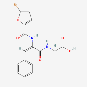 N-{2-[(5-bromo-2-furoyl)amino]-3-phenylacryloyl}alanine
