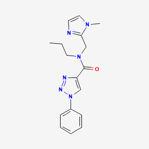 N-[(1-methyl-1H-imidazol-2-yl)methyl]-1-phenyl-N-propyl-1H-1,2,3-triazole-4-carboxamide