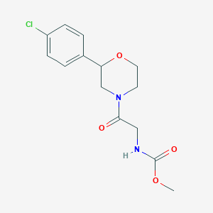 methyl {2-[2-(4-chlorophenyl)morpholin-4-yl]-2-oxoethyl}carbamate