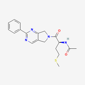 N-{(1S)-3-(methylthio)-1-[(2-phenyl-5,7-dihydro-6H-pyrrolo[3,4-d]pyrimidin-6-yl)carbonyl]propyl}acetamide