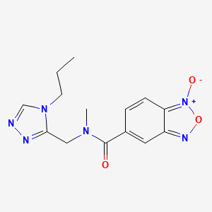 N-methyl-N-[(4-propyl-4H-1,2,4-triazol-3-yl)methyl]-2,1,3-benzoxadiazole-5-carboxamide 1-oxide