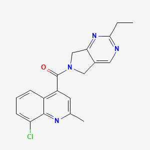 8-chloro-4-[(2-ethyl-5,7-dihydro-6H-pyrrolo[3,4-d]pyrimidin-6-yl)carbonyl]-2-methylquinoline