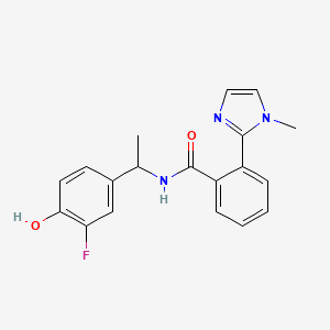 N-[1-(3-fluoro-4-hydroxyphenyl)ethyl]-2-(1-methyl-1H-imidazol-2-yl)benzamide