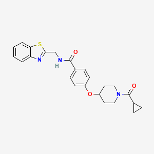 N-(1,3-benzothiazol-2-ylmethyl)-4-{[1-(cyclopropylcarbonyl)-4-piperidinyl]oxy}benzamide