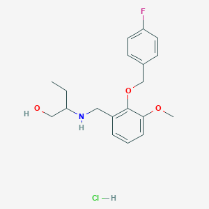 2-({2-[(4-fluorobenzyl)oxy]-3-methoxybenzyl}amino)-1-butanol hydrochloride