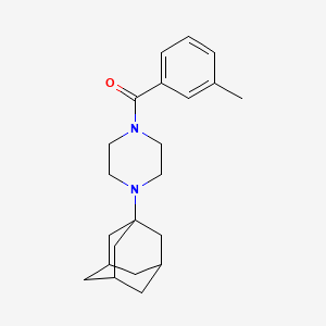 molecular formula C22H30N2O B5488357 1-(1-adamantyl)-4-(3-methylbenzoyl)piperazine 