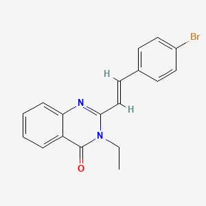 2-[2-(4-bromophenyl)vinyl]-3-ethyl-4(3H)-quinazolinone