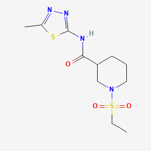 1-(ethylsulfonyl)-N-(5-methyl-1,3,4-thiadiazol-2-yl)-3-piperidinecarboxamide