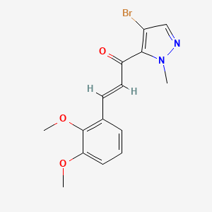 1-(4-bromo-1-methyl-1H-pyrazol-5-yl)-3-(2,3-dimethoxyphenyl)-2-propen-1-one