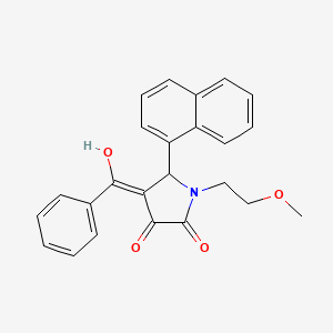 4-benzoyl-3-hydroxy-1-(2-methoxyethyl)-5-(1-naphthyl)-1,5-dihydro-2H-pyrrol-2-one