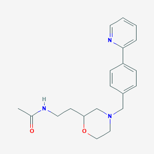 molecular formula C20H25N3O2 B5488478 N-{2-[4-(4-pyridin-2-ylbenzyl)morpholin-2-yl]ethyl}acetamide 