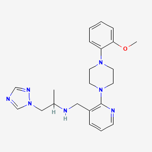 ({2-[4-(2-methoxyphenyl)piperazin-1-yl]pyridin-3-yl}methyl)[1-methyl-2-(1H-1,2,4-triazol-1-yl)ethyl]amine