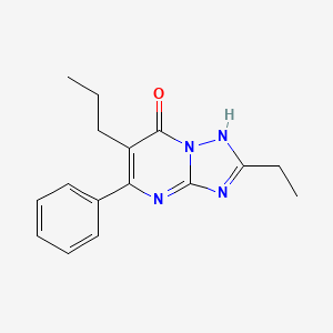 molecular formula C16H18N4O B5488508 2-ethyl-5-phenyl-6-propyl[1,2,4]triazolo[1,5-a]pyrimidin-7(4H)-one 