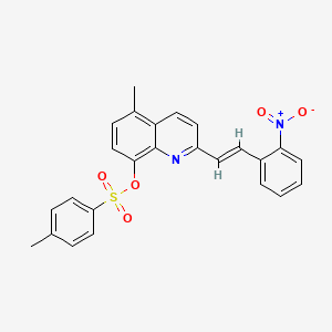 5-methyl-2-[2-(2-nitrophenyl)vinyl]-8-quinolinyl 4-methylbenzenesulfonate