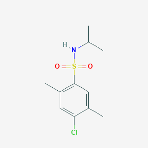 molecular formula C11H16ClNO2S B5488585 4-chloro-N-isopropyl-2,5-dimethylbenzenesulfonamide 