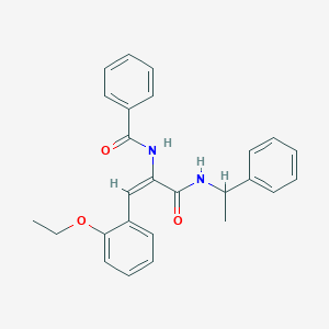 molecular formula C26H26N2O3 B5488592 N-(2-(2-ethoxyphenyl)-1-{[(1-phenylethyl)amino]carbonyl}vinyl)benzamide 