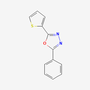 molecular formula C12H8N2OS B5488643 2-phenyl-5-(2-thienyl)-1,3,4-oxadiazole 