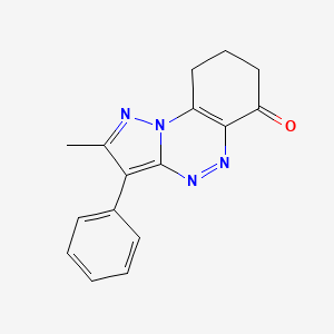 molecular formula C16H14N4O B5488656 2-methyl-3-phenyl-8,9-dihydropyrazolo[5,1-c][1,2,4]benzotriazin-6(7H)-one 