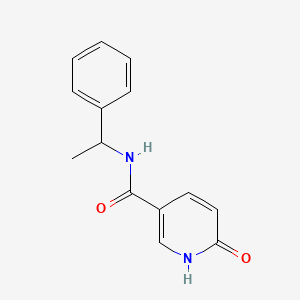 molecular formula C14H14N2O2 B5488681 6-oxo-N-(1-phenylethyl)-1,6-dihydro-3-pyridinecarboxamide 