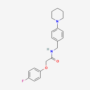 molecular formula C20H23FN2O2 B5488746 2-(4-fluorophenoxy)-N-[4-(1-piperidinyl)benzyl]acetamide 
