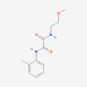 molecular formula C12H16N2O3 B5488755 N-(2-methoxyethyl)-N'-(2-methylphenyl)ethanediamide 