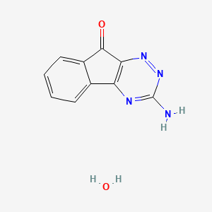 molecular formula C10H8N4O2 B5488765 3-amino-9H-indeno[1,2-e][1,2,4]triazin-9-one hydrate 