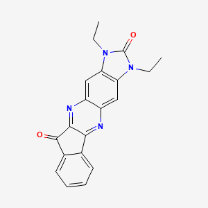 1,3-diethyl-1,3-dihydroimidazo[4,5-g]indeno[1,2-b]quinoxaline-2,10-dione