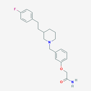 molecular formula C22H27FN2O2 B5488879 2-[3-({3-[2-(4-fluorophenyl)ethyl]-1-piperidinyl}methyl)phenoxy]acetamide 