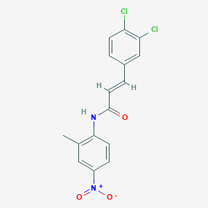 molecular formula C16H12Cl2N2O3 B5488884 3-(3,4-dichlorophenyl)-N-(2-methyl-4-nitrophenyl)acrylamide 