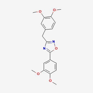 molecular formula C19H20N2O5 B5488911 3-(3,4-dimethoxybenzyl)-5-(3,4-dimethoxyphenyl)-1,2,4-oxadiazole 