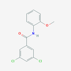 molecular formula C14H11Cl2NO2 B5489015 3,5-二氯-N-(2-甲氧基苯基)苯甲酰胺 