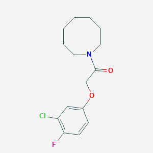1-[(3-chloro-4-fluorophenoxy)acetyl]azocane