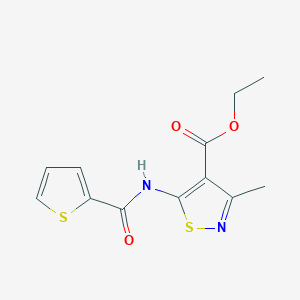 molecular formula C12H12N2O3S2 B5489044 ethyl 3-methyl-5-[(2-thienylcarbonyl)amino]-4-isothiazolecarboxylate 