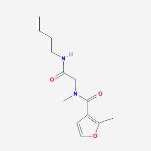 molecular formula C13H20N2O3 B5489047 N-[2-(butylamino)-2-oxoethyl]-N,2-dimethyl-3-furamide 