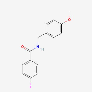 molecular formula C15H14INO2 B5489127 4-iodo-N-(4-methoxybenzyl)benzamide 