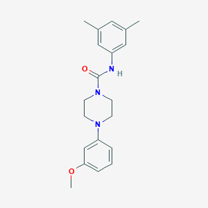 molecular formula C20H25N3O2 B5489174 N-(3,5-dimethylphenyl)-4-(3-methoxyphenyl)-1-piperazinecarboxamide 