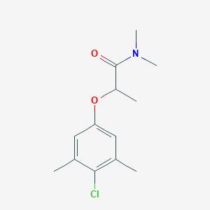 molecular formula C13H18ClNO2 B5489209 2-(4-chloro-3,5-dimethylphenoxy)-N,N-dimethylpropanamide 