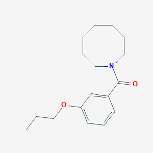 molecular formula C17H25NO2 B5489341 1-(3-propoxybenzoyl)azocane 