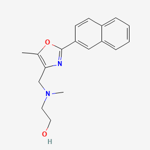 molecular formula C18H20N2O2 B5489417 2-(methyl{[5-methyl-2-(2-naphthyl)-1,3-oxazol-4-yl]methyl}amino)ethanol 