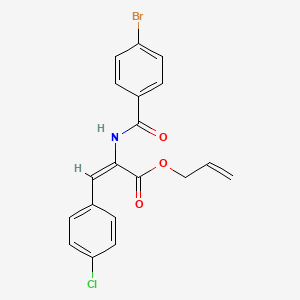 molecular formula C19H15BrClNO3 B5489427 allyl 2-[(4-bromobenzoyl)amino]-3-(4-chlorophenyl)acrylate 