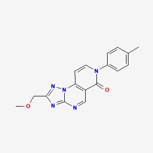 molecular formula C17H15N5O2 B5489430 2-(methoxymethyl)-7-(4-methylphenyl)pyrido[3,4-e][1,2,4]triazolo[1,5-a]pyrimidin-6(7H)-one 