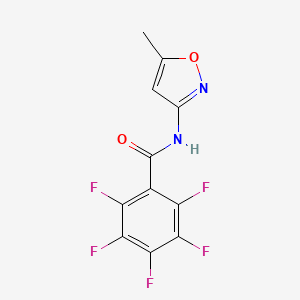 molecular formula C11H5F5N2O2 B5489436 2,3,4,5,6-pentafluoro-N-(5-methyl-3-isoxazolyl)benzamide 