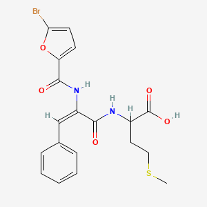 molecular formula C19H19BrN2O5S B5489437 N-{2-[(5-bromo-2-furoyl)amino]-3-phenylacryloyl}methionine 