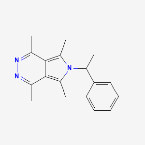 molecular formula C18H21N3 B5489477 1,4,5,7-tetramethyl-6-(1-phenylethyl)-6H-pyrrolo[3,4-d]pyridazine 