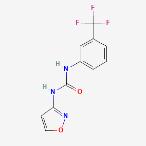 molecular formula C11H8F3N3O2 B5489482 N-3-isoxazolyl-N'-[3-(trifluoromethyl)phenyl]urea 