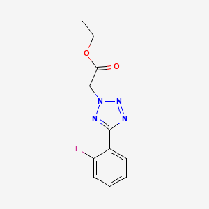 molecular formula C11H11FN4O2 B5489554 ethyl [5-(2-fluorophenyl)-2H-tetrazol-2-yl]acetate 