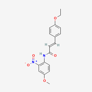 molecular formula C18H18N2O5 B5489559 3-(4-ethoxyphenyl)-N-(4-methoxy-2-nitrophenyl)acrylamide 