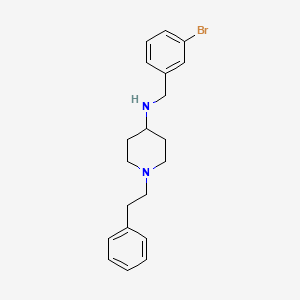 molecular formula C20H25BrN2 B5489668 N-(3-bromobenzyl)-1-(2-phenylethyl)-4-piperidinamine 