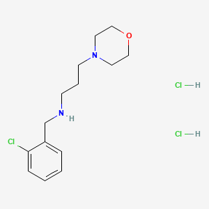 molecular formula C14H23Cl3N2O B5489715 N-(2-chlorobenzyl)-3-(4-morpholinyl)-1-propanamine dihydrochloride 