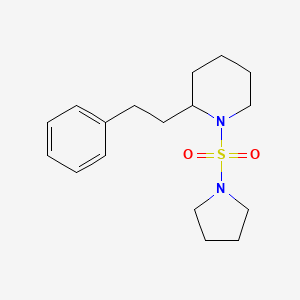 molecular formula C17H26N2O2S B5489716 2-(2-phenylethyl)-1-(1-pyrrolidinylsulfonyl)piperidine 